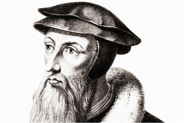 an early modern sketch of John Calvin